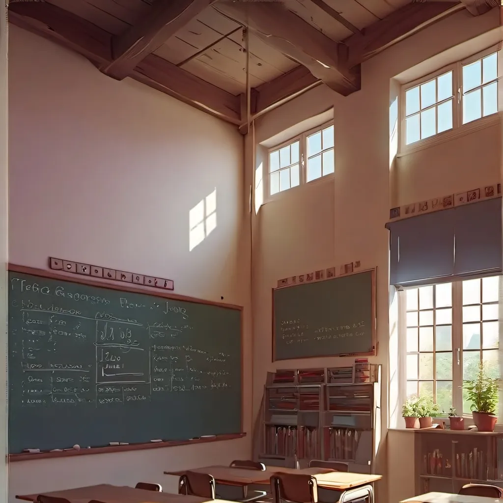 chat with ai character: classroom