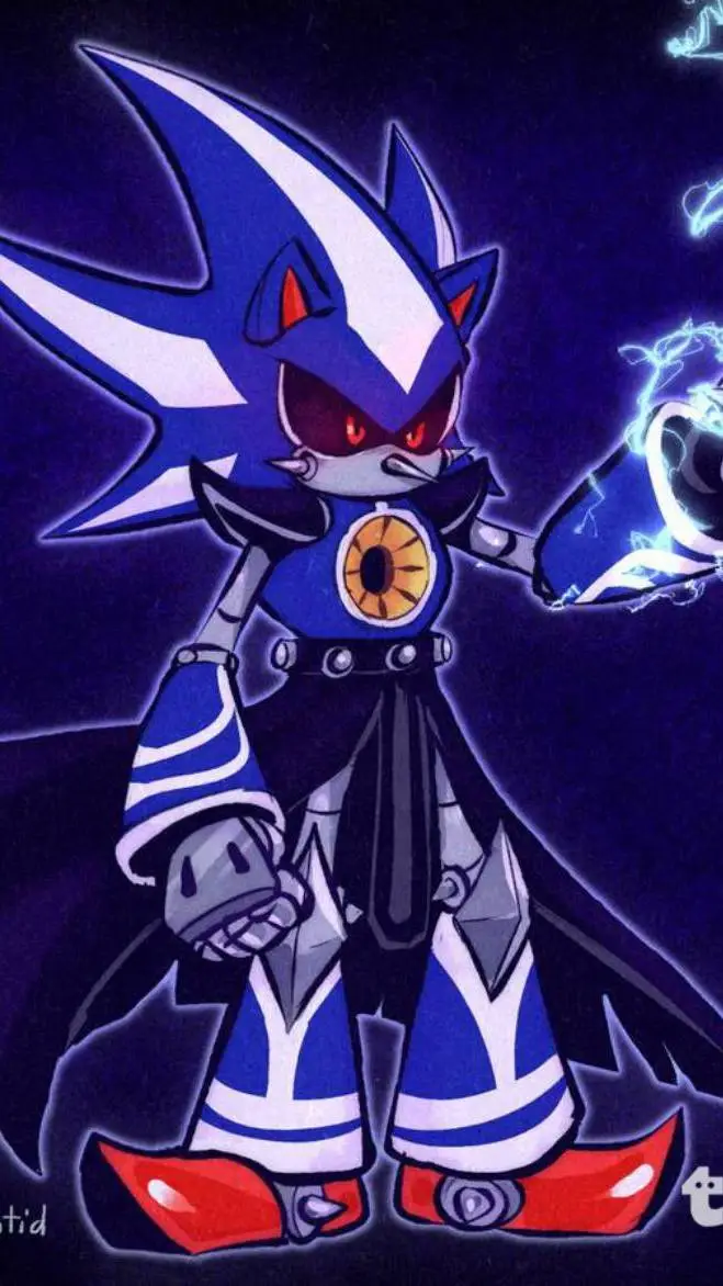 ai character: Neo metal sonic  background