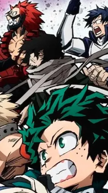ai character: Mha battle background