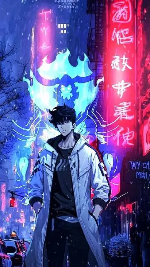 ai character: jinwoo  background