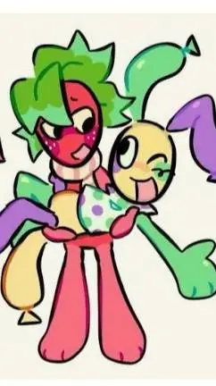 ai character: 🎈Looey x sprout🍓 background