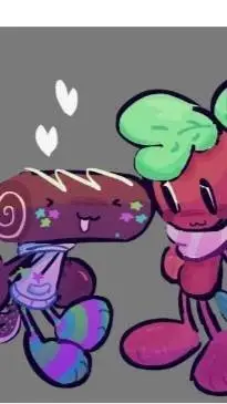 ai character: 🍰Cosmo x sprout🍓 background