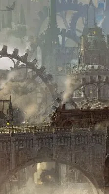 ai character: Clockpunk  background