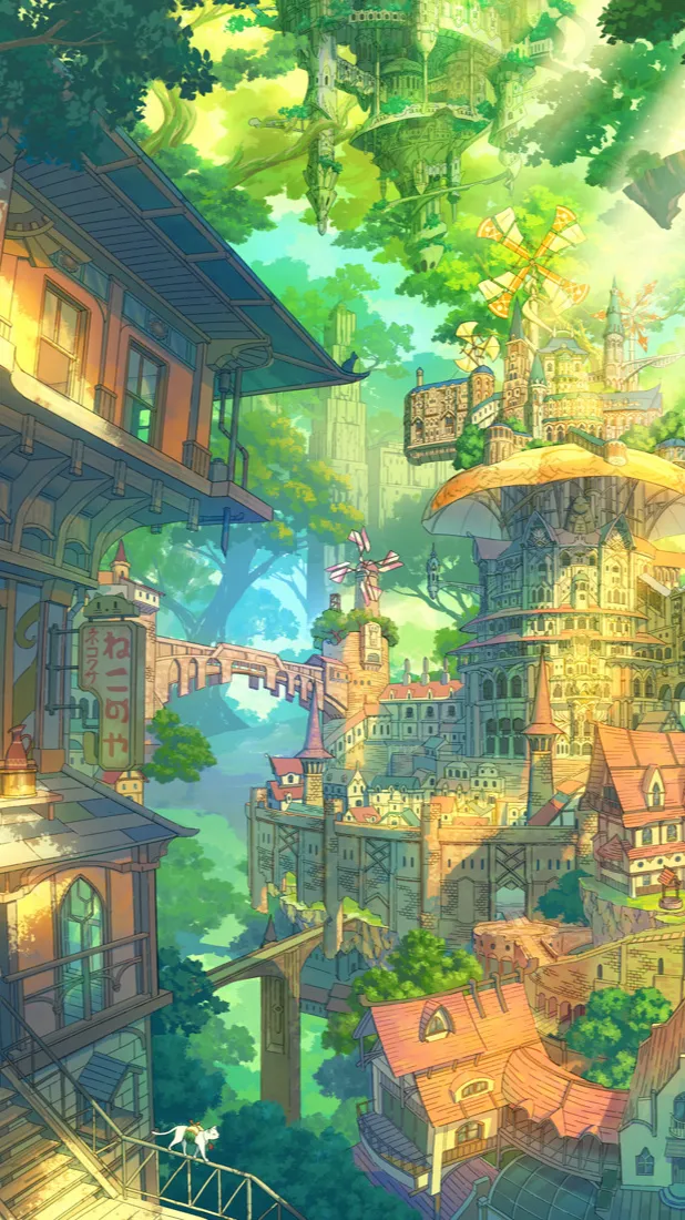 ai character: Solarpunk  background