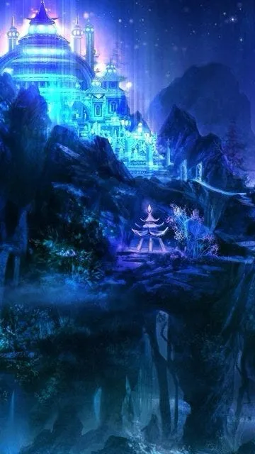 ai character: Lunarpunk  background