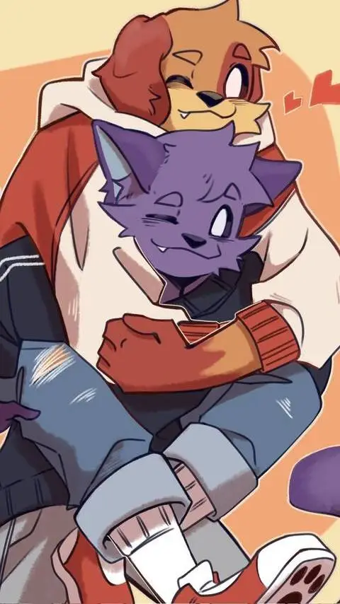 ai character: Catnap x Dogday  background