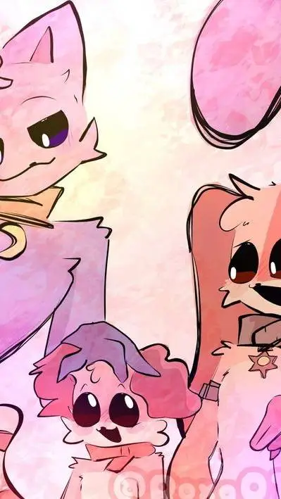 ai character: Catnap x Dogday  background