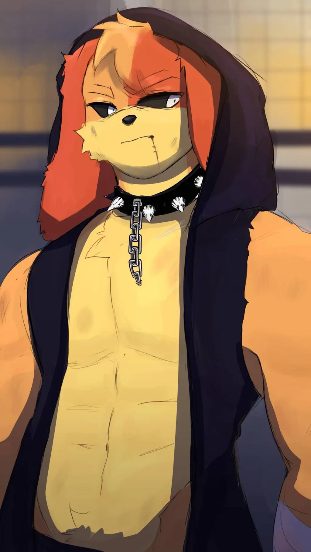ai character: Catnap x Dogday  background