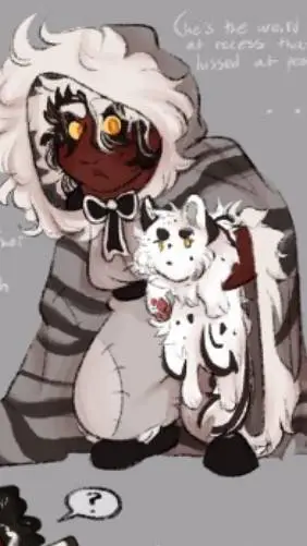 ai character: kid crunchy chip background