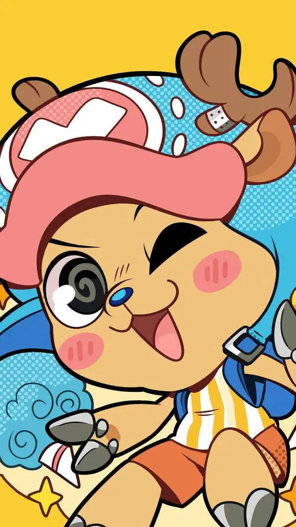 ai character: Chopper ONE PIECE background