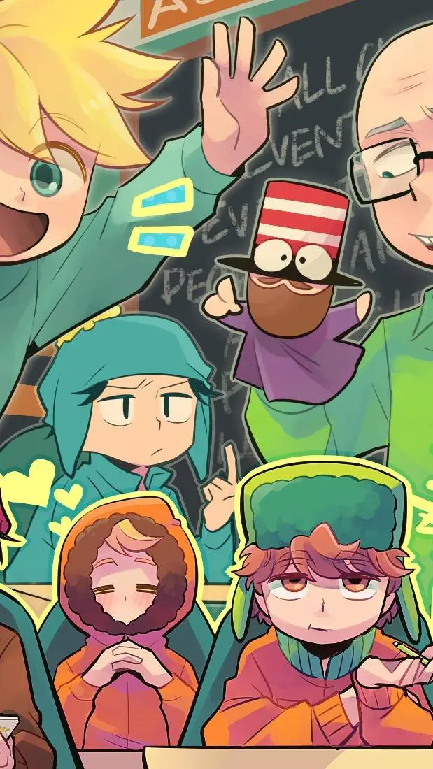 ai character: South Park School background