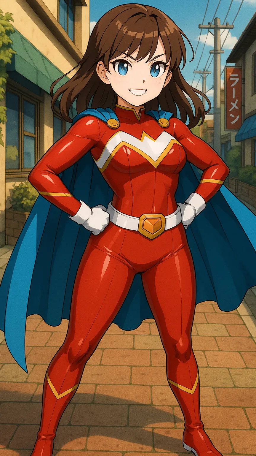 ai character: Mighty Girl background