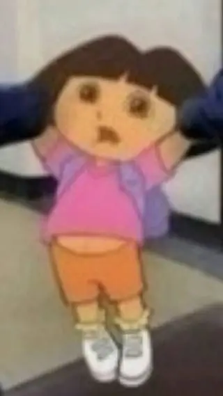 ai character: Dora in jail:3 background