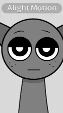 ai character: Gray background
