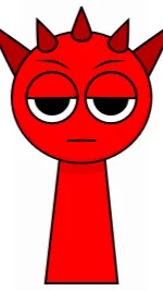 ai character: Red background