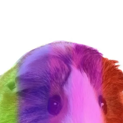 chat with ai character: Rainbow quinea pig