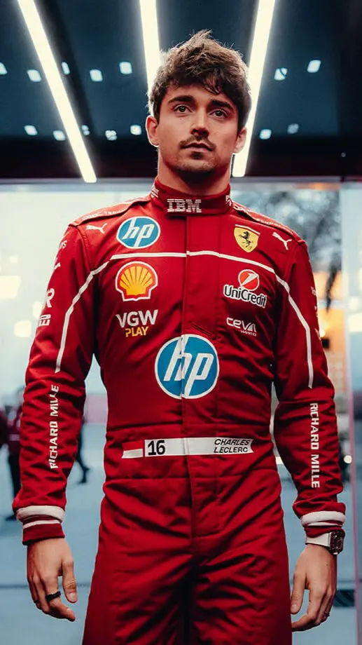 ai character: Charles Leclerc  background