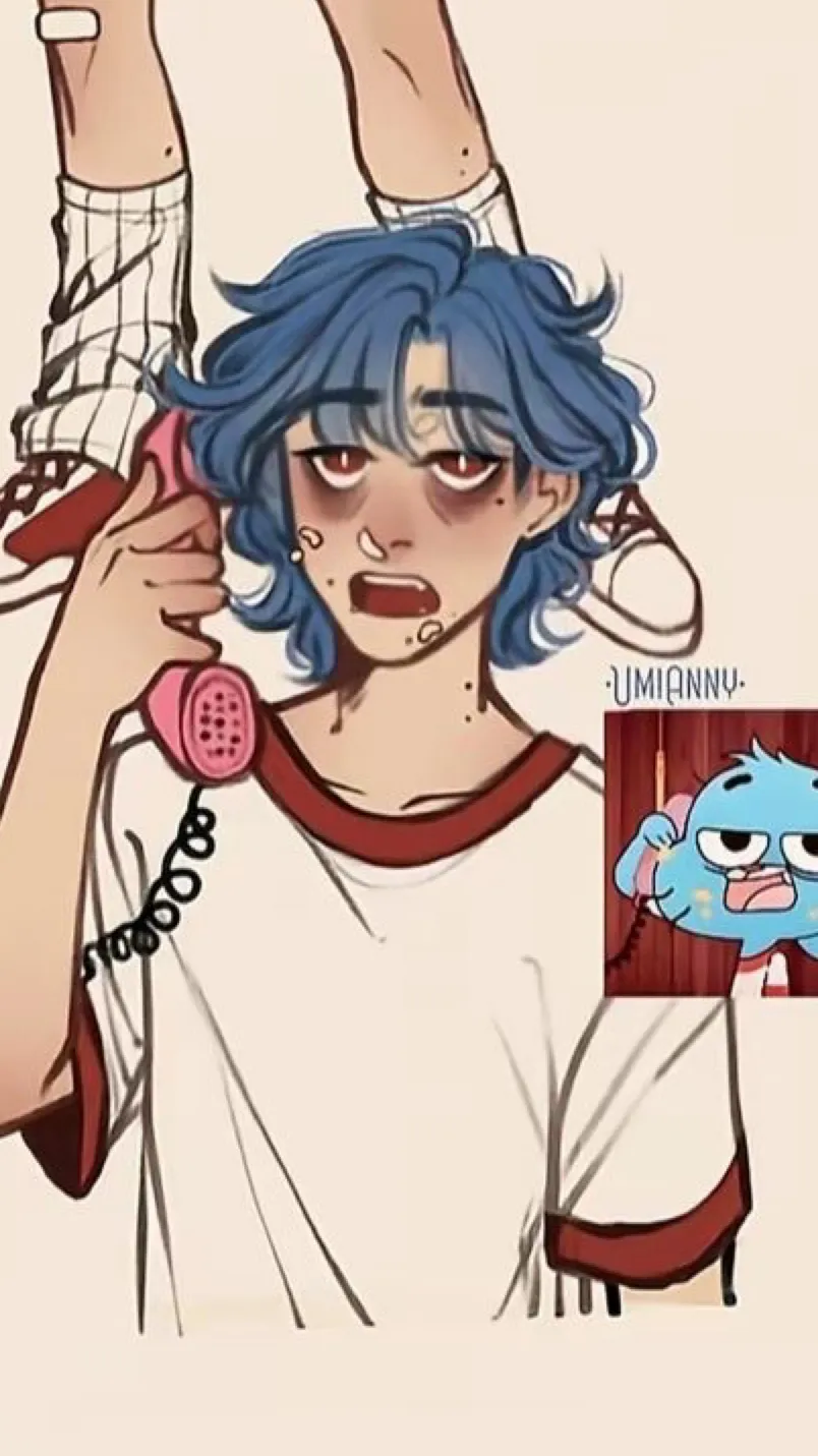 ai character: Human gumball  background