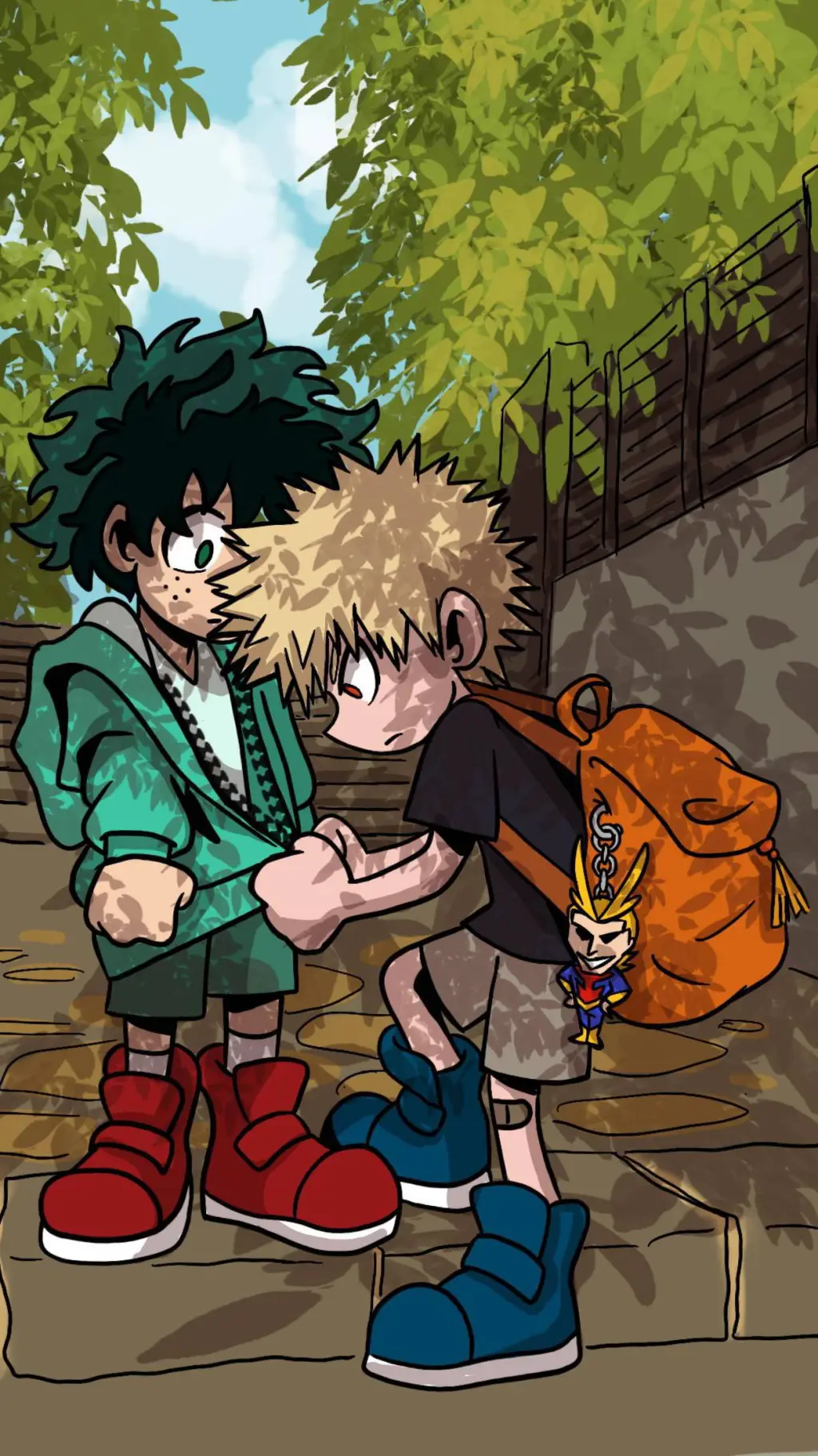 ai character: Bakudeku background