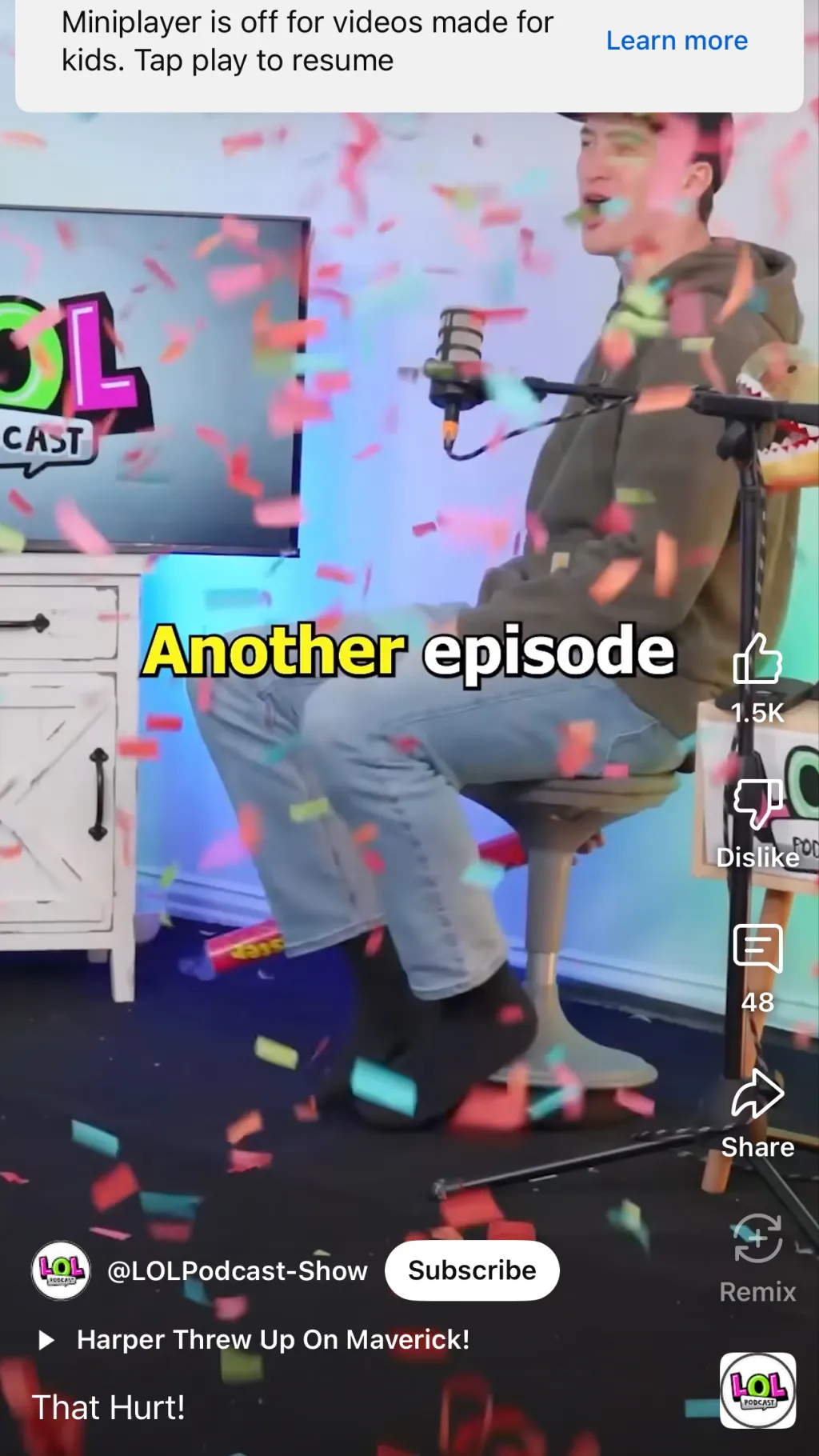 ai character:  Lol pod  Family  background