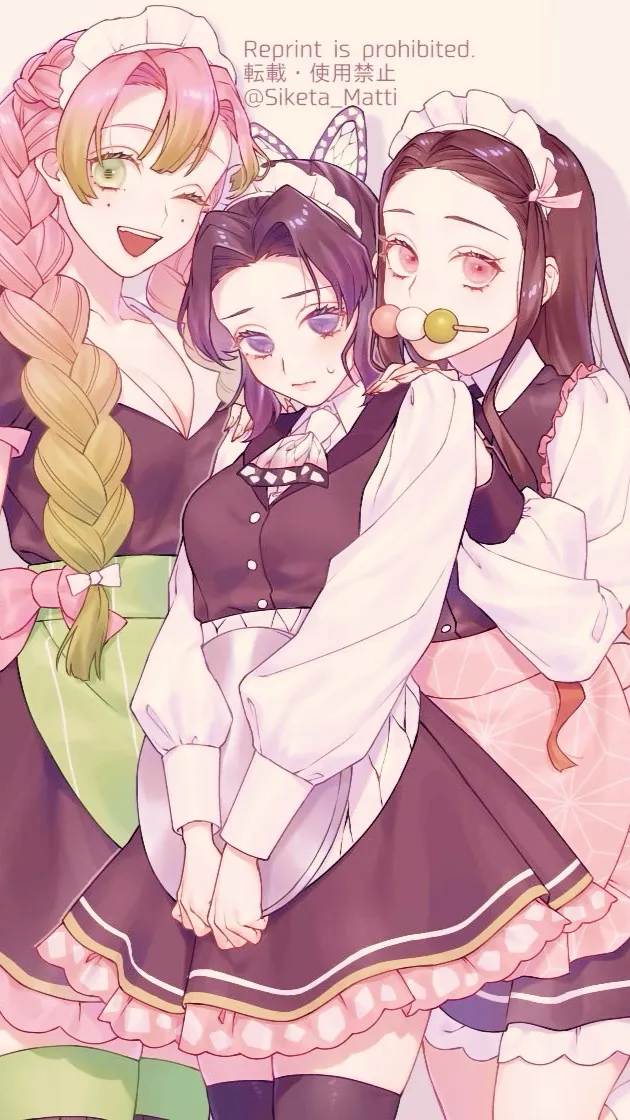ai character: Kny girls and boys background