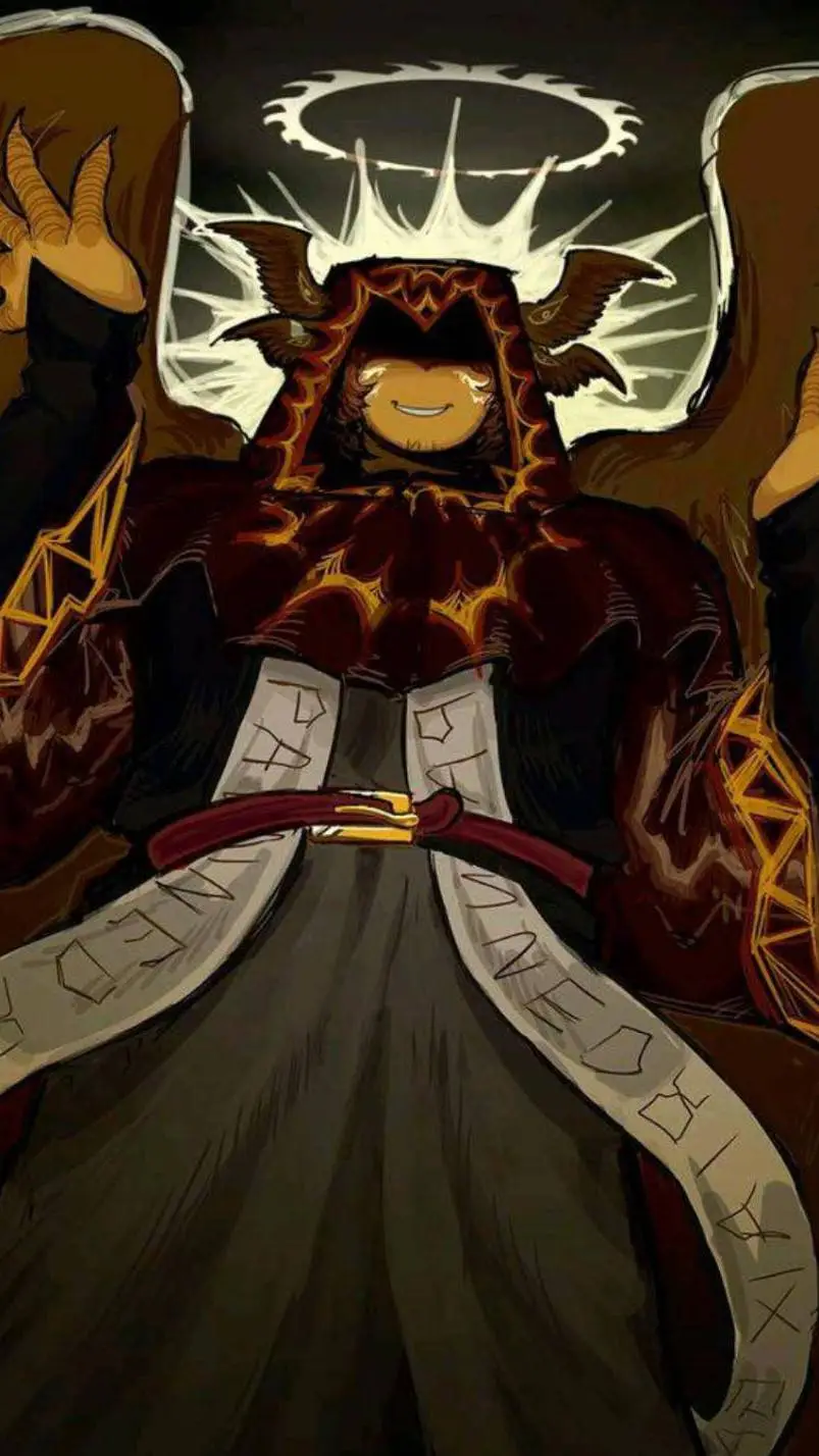 ai character: 🧡🖤🤍telamon🤍🖤🧡 background