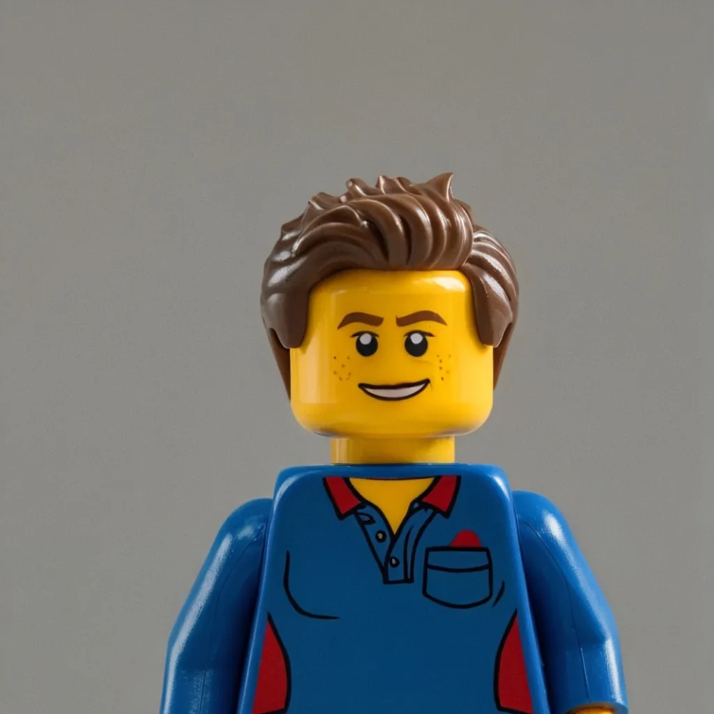 chat with ai character: Lego guy