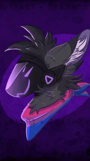 ai character: purple proto *me* background