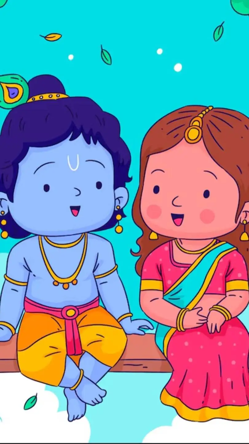 ai character: Krishna 🦚 background