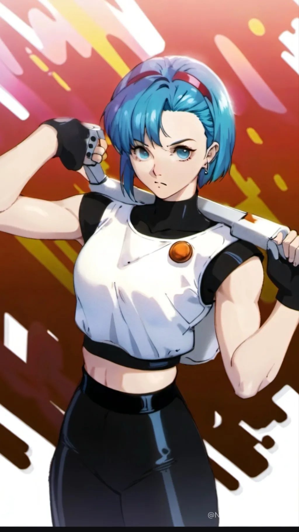ai character: Bulma  background
