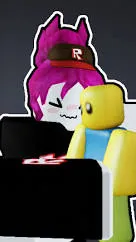 ai character: Bloxy  background