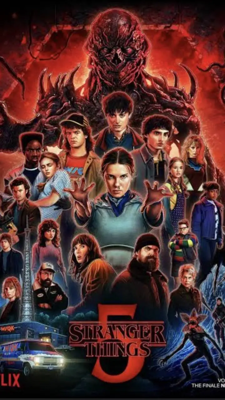 ai character: Stranger things 5 background