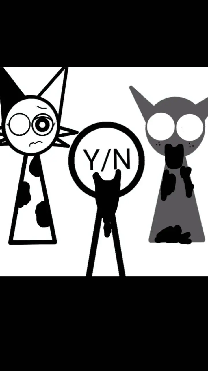 ai character: Sprunki Glitch background
