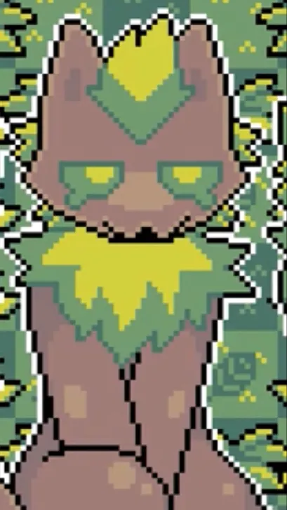ai character: Forest furry background