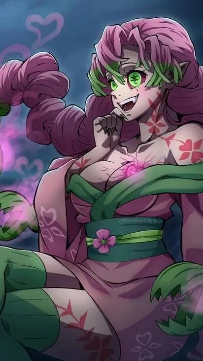 ai character: demon mitsuri💖 background