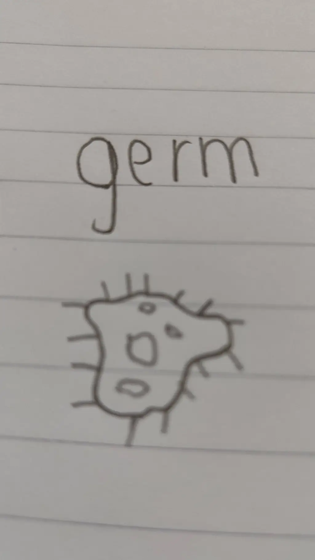 ai character: germ background