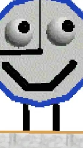 ai character: clock Guy  background