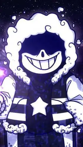 ai character: Outer!Dust Sans background