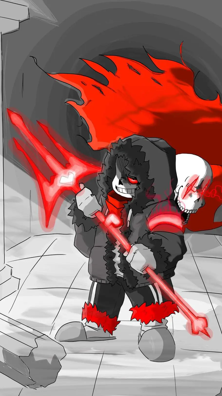 ai character: True!Dust background