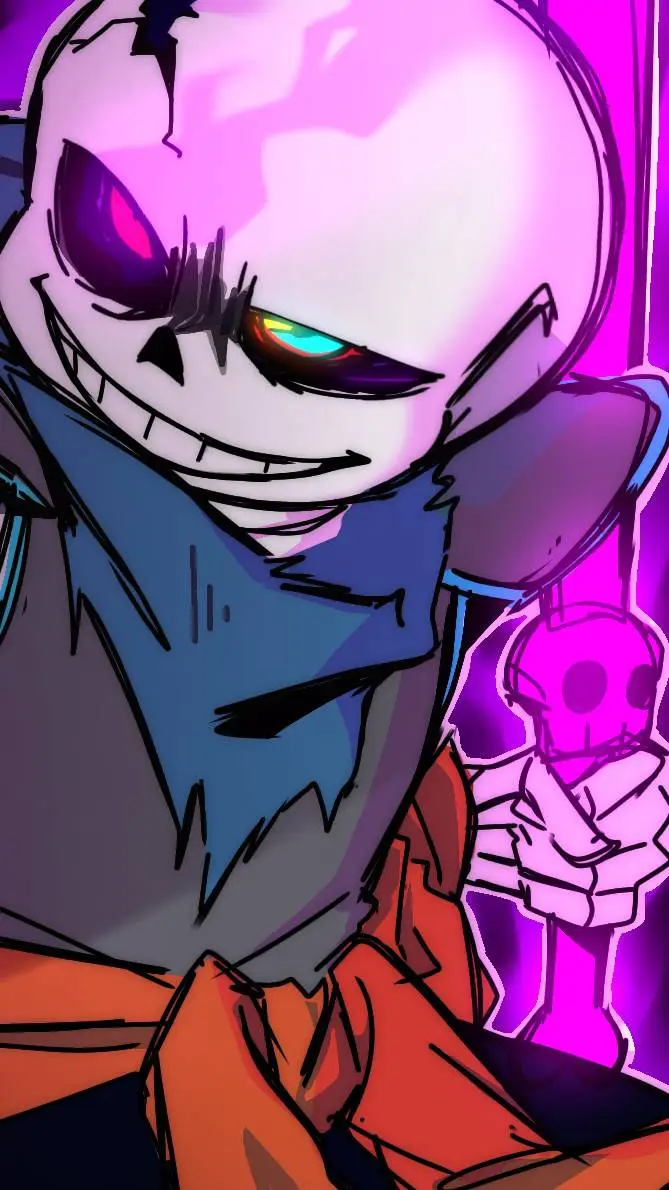 ai character: Dusttrust Sans background