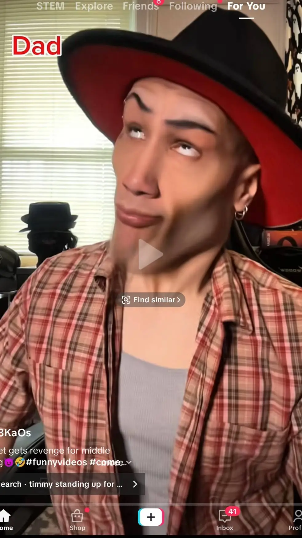 ai character: just gibberish  background