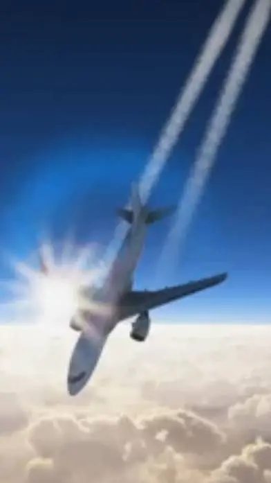 ai character: Plane falling 2 background