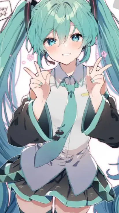 ai character: hatsune miku background