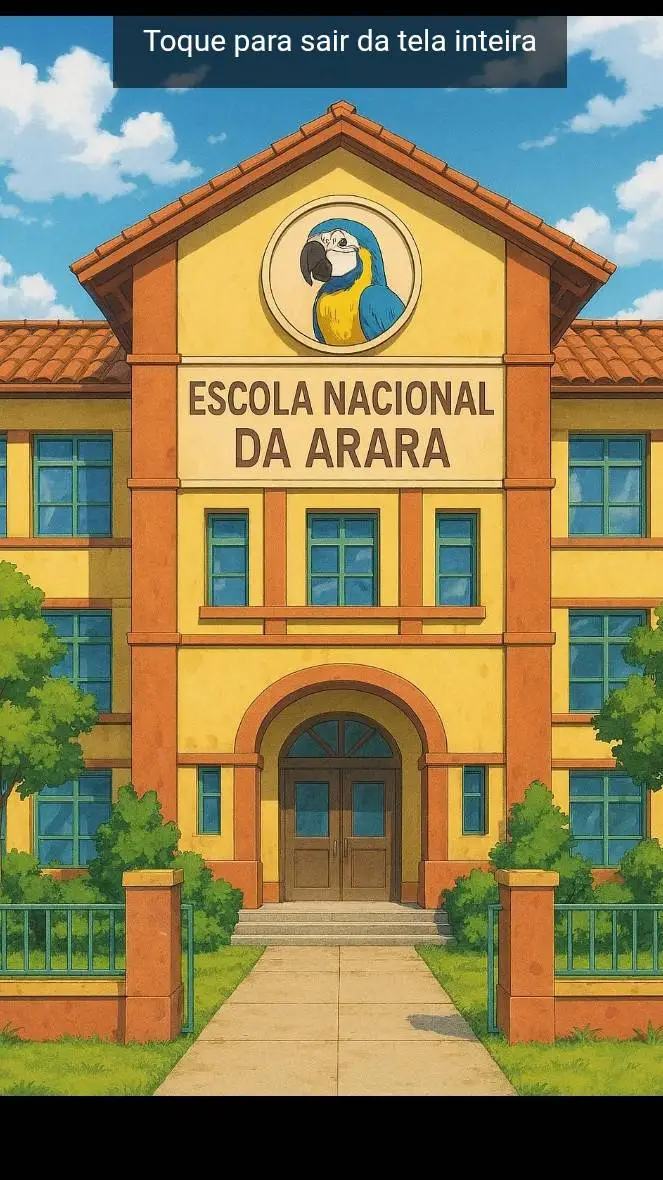 ai character: Escola Brasileira background