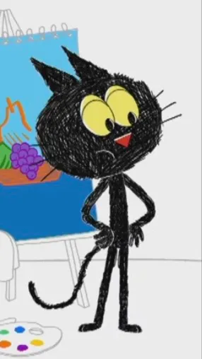 ai character: Scribbles  background