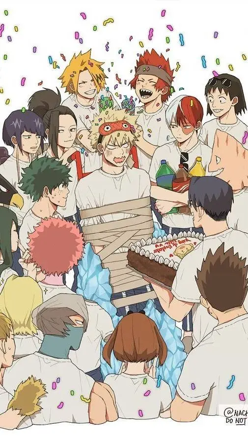 ai character: Bakugo's Birthday! background
