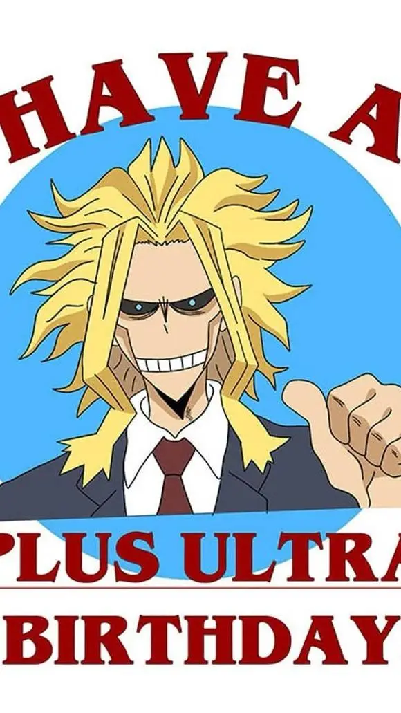 ai character: All might birthday background