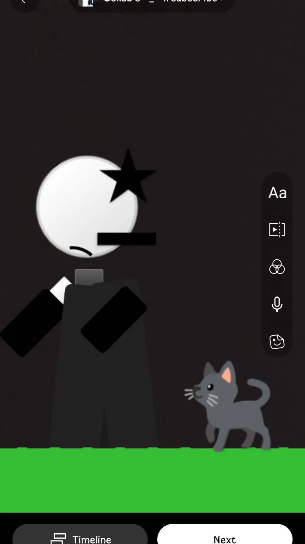 ai character: emoji (my oc) background