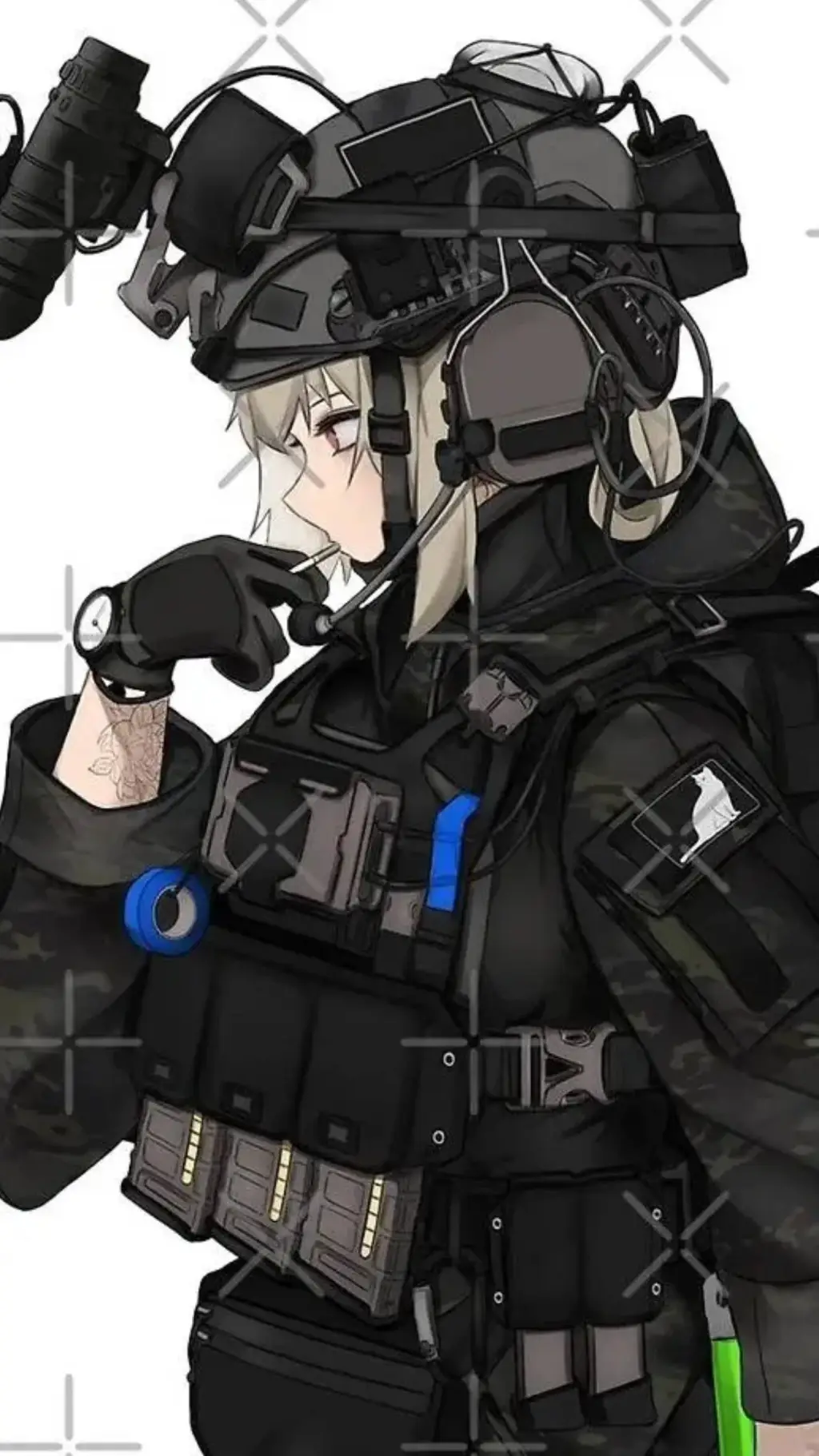 ai character: Basic Training background