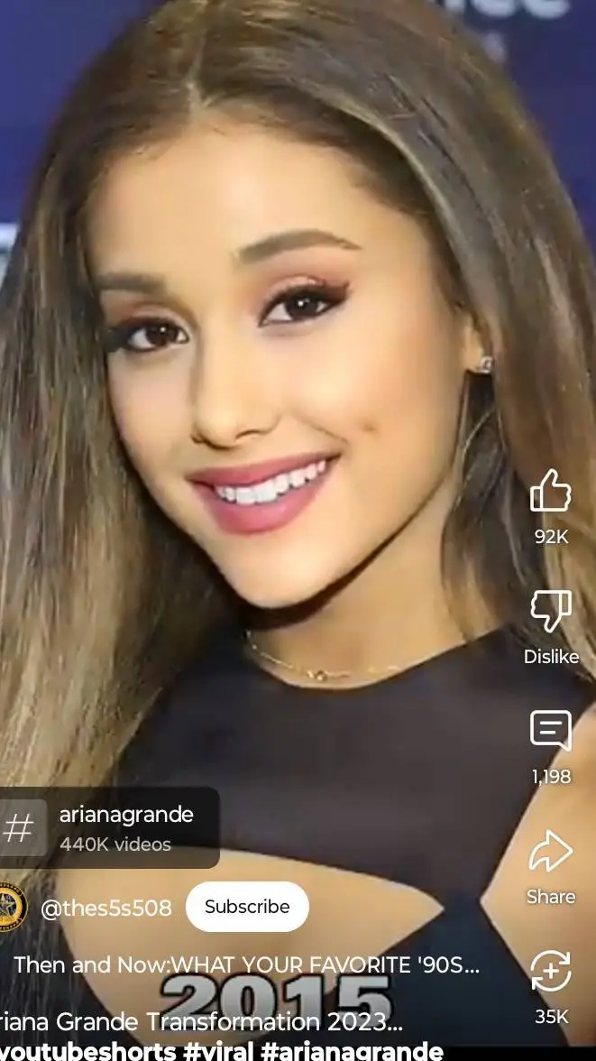 ai character: Ariana Grande background